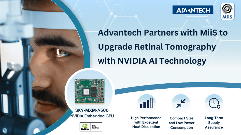 Advantech hợp tác với MiiS nâng cấp công nghệ chụp cắt lớp võng mạc với công nghệ AI của NVIDA